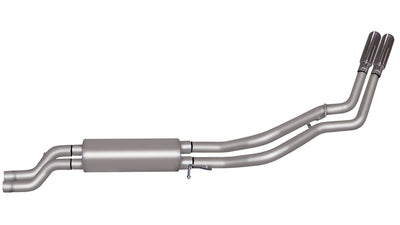 2.5in Cat-Back Dual Sport Exhaust w/3.5in Tip <br> 01-06 Chevy Silverado GMC Sierra 2500 HD 6.0L