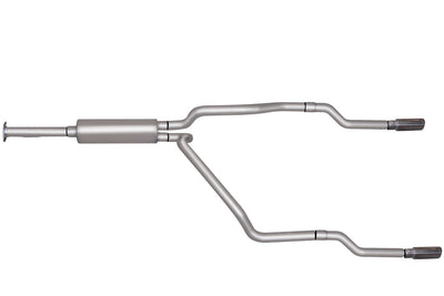 2.5in Cat-Back Dual Split Exhaust w/3.5in Tip <br> 96-99 Chevy GMC K2500 5.7L