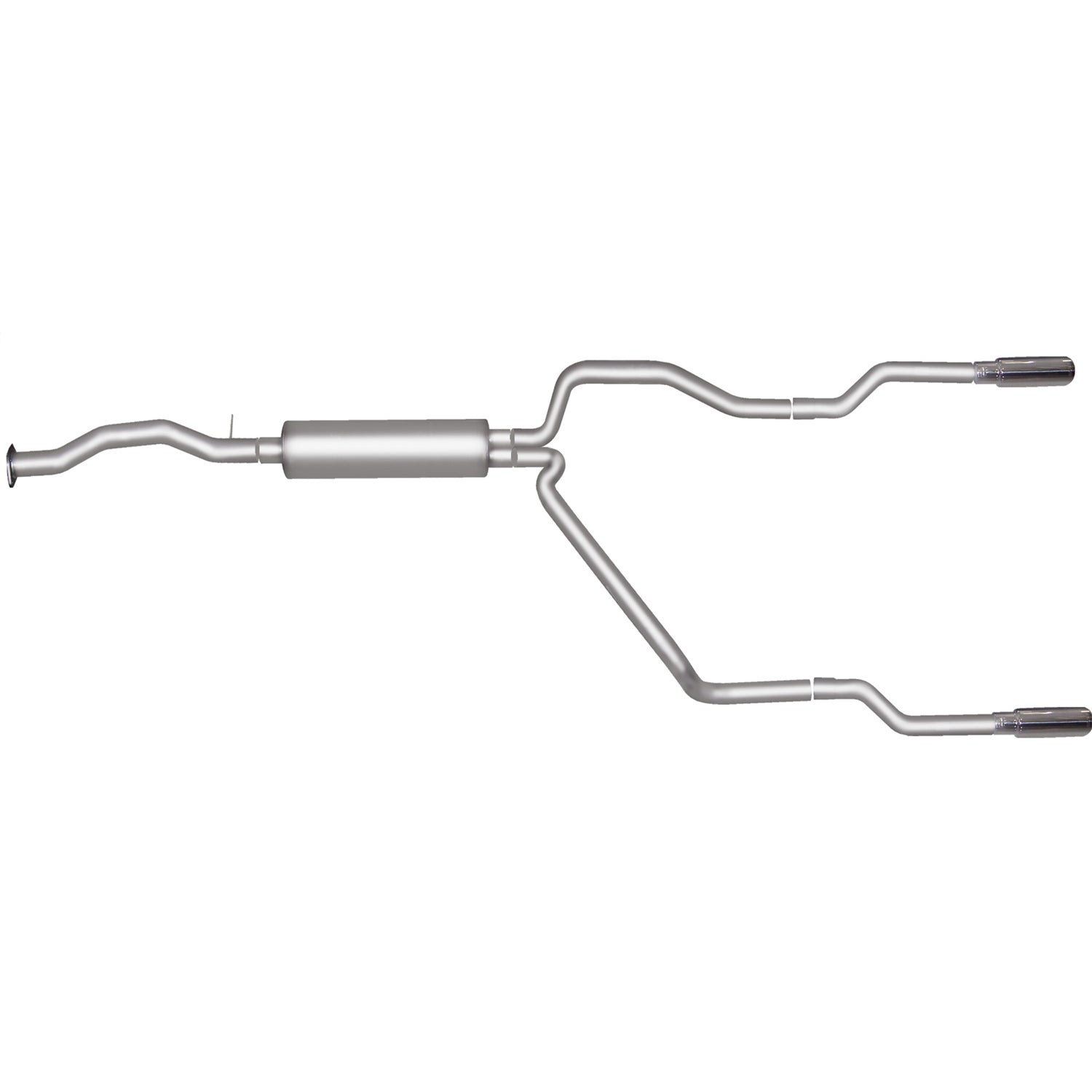 2.5in Cat-Back Dual Split Exhaust w/3.5in Tip <br> 96-99 Chevy GMC C/K 1500 2500 4.3L,5.0L