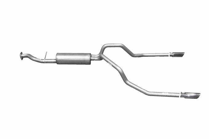 2.5in Cat-Back Dual Split Exhaust w/3.5in Tip <br> 99-07 Chevy Silverado GMC Sierra 1500 Classic