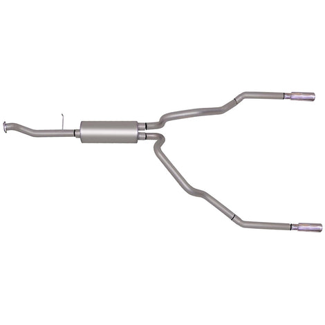 2.5in Cat-Back Dual Split Exhaust w/3.5in Tip <br> 99-07 Chevy Silverado GMC Sierra 1500 Classic