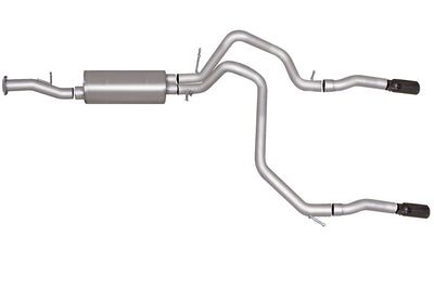2.25in Cat-Back Dual Split Exhaust w/3.5in Tip <br> 07-09 Chevy Tahoe GMC Yukon 4.8L,5.3L