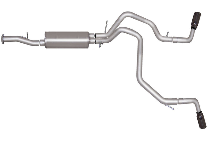 2.25in Cat-Back Dual Extreme Exhaust w/3.5in Tip <br> 07-09 Chevy Tahoe GMC Yukon 4.8L,5.3L