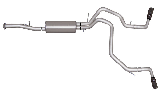 2.25in Cat-Back Dual Extreme Exhaust w/3.5in Tip <br> 07-14 Chevy Suburban, GMC Yukon XL 1500 5.3L