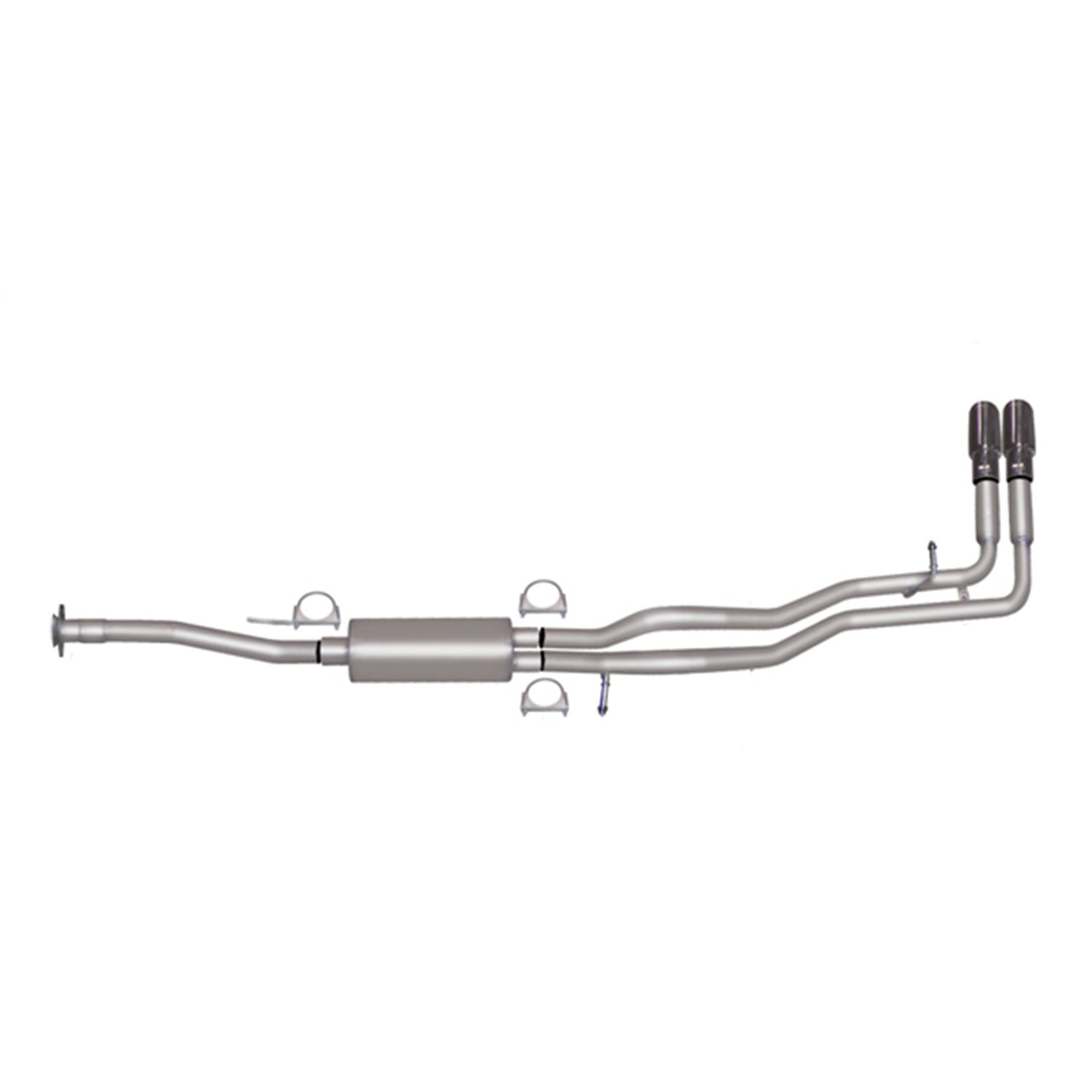 2.25in Cat-Back Dual Sport Exhaust w/4in Tip <br> 15-22 Chevy Colorado, GMC Canyon 2.5L,3.6L