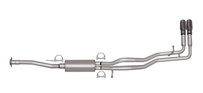 2.25in Cat-Back Dual Sport Exhaust w/4in Tip <br> 15-22 Chevy Colorado, GMC Canyon 2.5L,3.6L