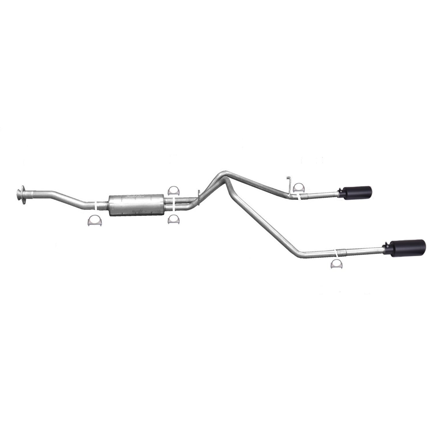 2.25in Cat-Back Dual Split Exhaust w/4in Tip <br> 15-22 Chevy Colorado, GMC Canyon 2.5L,3.6L