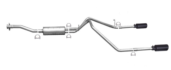 2.25in Cat-Back Dual Split Exhaust w/4in Tip <br> 15-22 Chevy Colorado, GMC Canyon 2.5L,3.6L