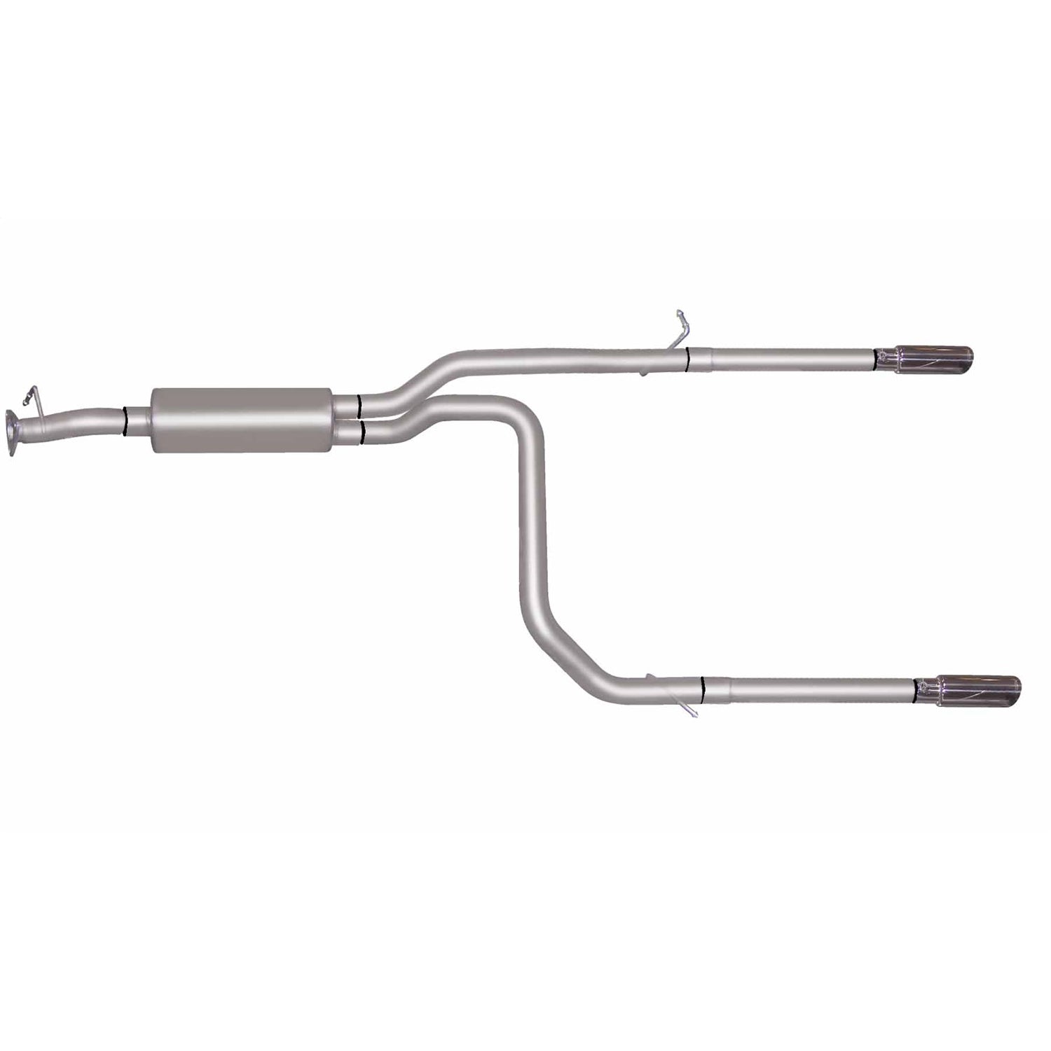 2.5in Cat-Back Dual Split Exhaust w/3.5in Tip <br> 00-05 Chevy Astro, GMC Safari 4.3L