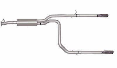 2.5in Cat-Back Dual Split Exhaust w/3.5in Tip <br> 00-05 Chevy Astro, GMC Safari 4.3L