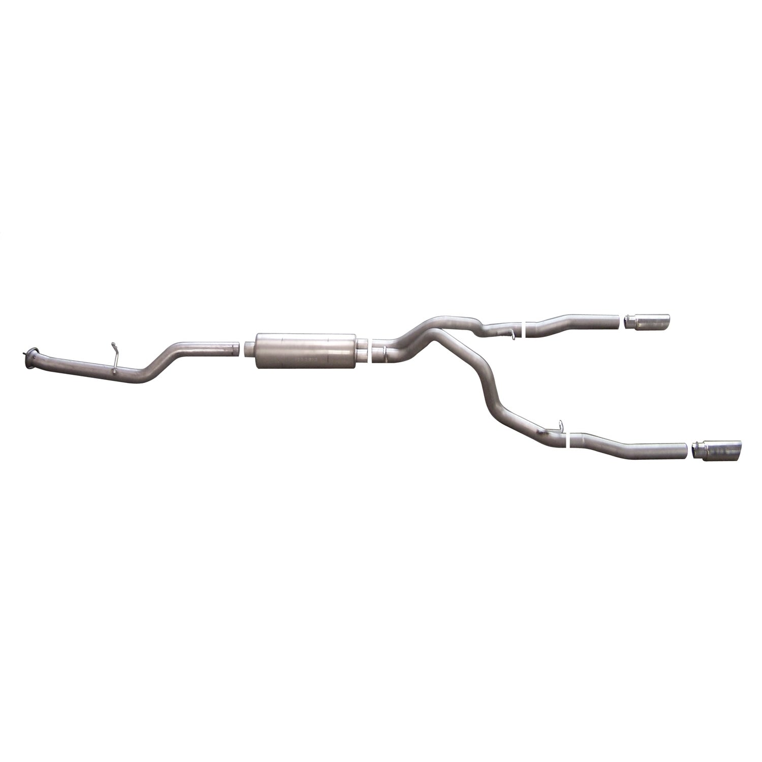 3in Cat-Back Dual Split Exhaust w/4in Tip <br> 07-09 Chevy Silverado GMC Sierra 2500 3500 HD 6.0L