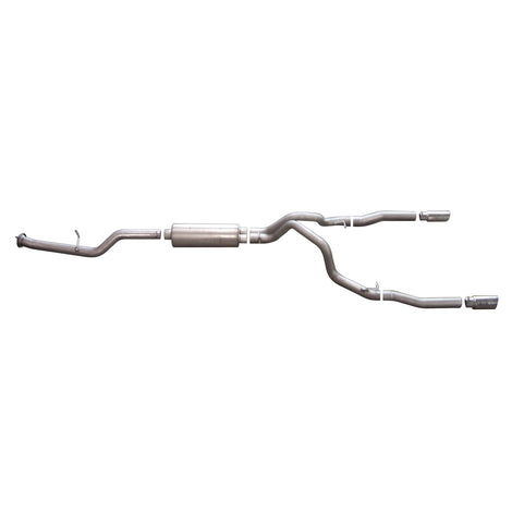 3in Cat-Back Dual Split Exhaust w/4in Tip <br> 07-09 Chevy Silverado GMC Sierra 2500 3500 HD 6.0L