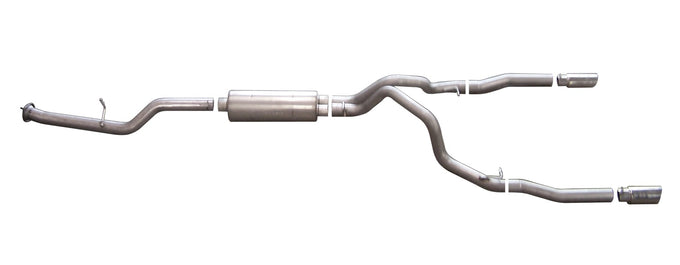 3in Cat-Back Dual Split Exhaust w/4in Tip <br> 07-09 Chevy Silverado GMC Sierra 2500 3500 HD 6.0L