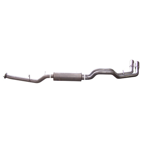 3in Cat-Back Dual Sport Exhaust w/4in Tip <br> 07-10 Chevy Silverado GMC Sierra 2500 HD 6.0L