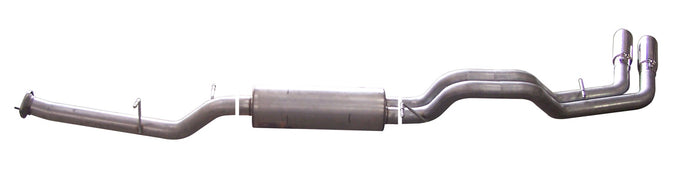 3in Cat-Back Dual Sport Exhaust w/4in Tip <br> 07-10 Chevy Silverado GMC Sierra 2500 HD 6.0L