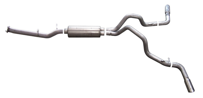 3in Cat-Back Dual Extreme Exhaust w/4in Tip <br> 07-10 Chevy Silverado GMC Sierra 2500 HD 6.0L