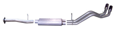 2.25in Cat-Back Dual Sport Exhaust w/3.5in Tip <br> 07-09 Chevy Silverado 1500 GMC Sierra 1500 4.8L,5.3L