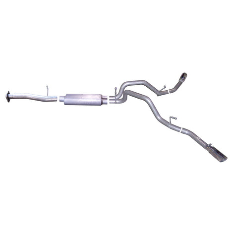2.25in Cat-Back Dual Extreme Exhaust w/3.5in Tip <br> 07-09 Chevy Silverado 1500 GMC Sierra 1500 4.8L,5.3L
