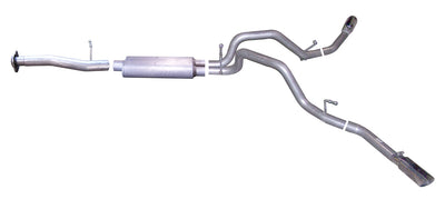 2.25in Cat-Back Dual Extreme Exhaust w/3.5in Tip <br> 07-09 Chevy Silverado 1500 GMC Sierra 1500 4.8L,5.3L