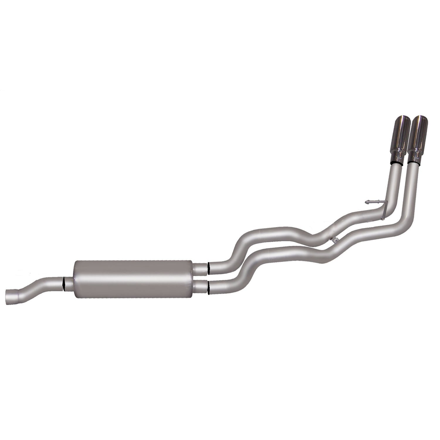 2.25in Aluminized Cat-Back Dual Sport Exhaust System <br> 09-10 Dodge Ram 1500, 11-18 Ram 1500 4.7L,5.7L
