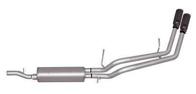 2.25in Cat-Back Dual Sport Exhaust w/3.5in Tip <br> 10-14 Chevy Tahoe, GMC Yukon 5.3L