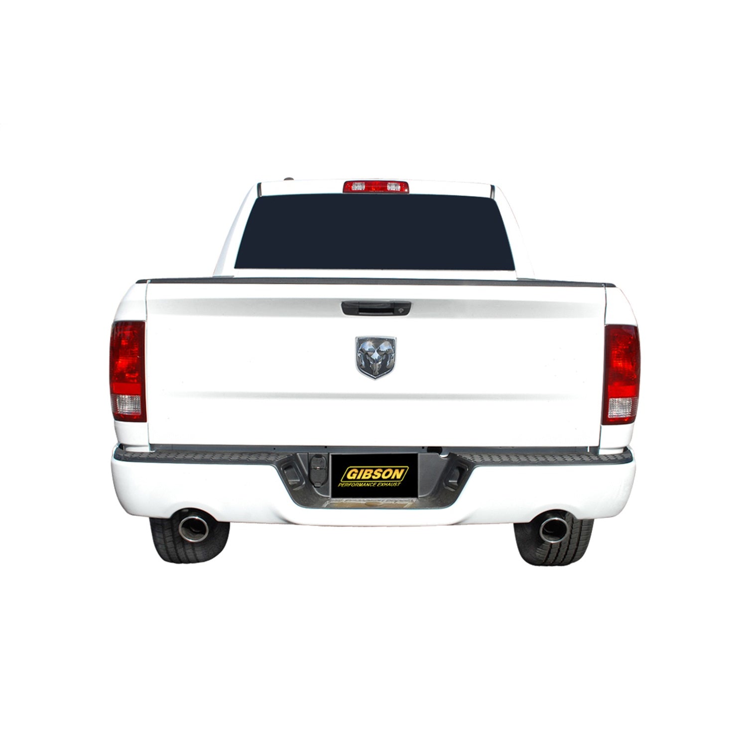 2.25in Cat-Back Dual Split Exhaust w/4in Tip <br> 09-10 Dodge Ram 1500, 11-18 Ram 1500 4.7L,5.7L