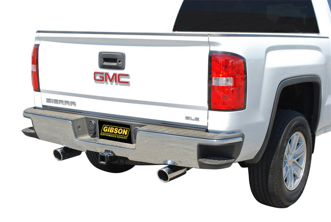 3in/2.25 in Cat-Back Dual Split Exhaust w/4in Tip <br> 14-18 Chevy Silverado 1500 GMC Sierra 1500 5.3L