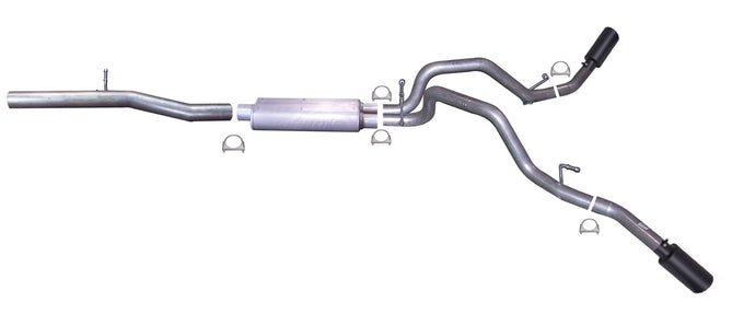 3in/2.25 in Cat-Back Dual Extreme Exhaust w/4in Tip <br> 14-18 Chevy Silverado 1500 GMC Sierra 1500 5.3L