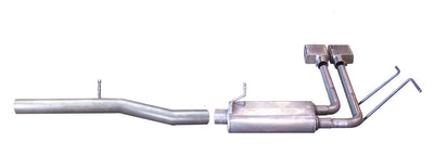 3in/2in Cat-Back Super Truck Exhaust w/6in Tip <br> 14-18 Chevy Silverado 1500 GMC Sierra 1500 5.3L