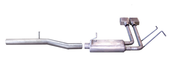 3in/2.25in Cat-Back Dual Sport Exhaust w/6in Tip <br> 14-18 Chevy Silverado 1500 GMC Sierra 1500 5.3L