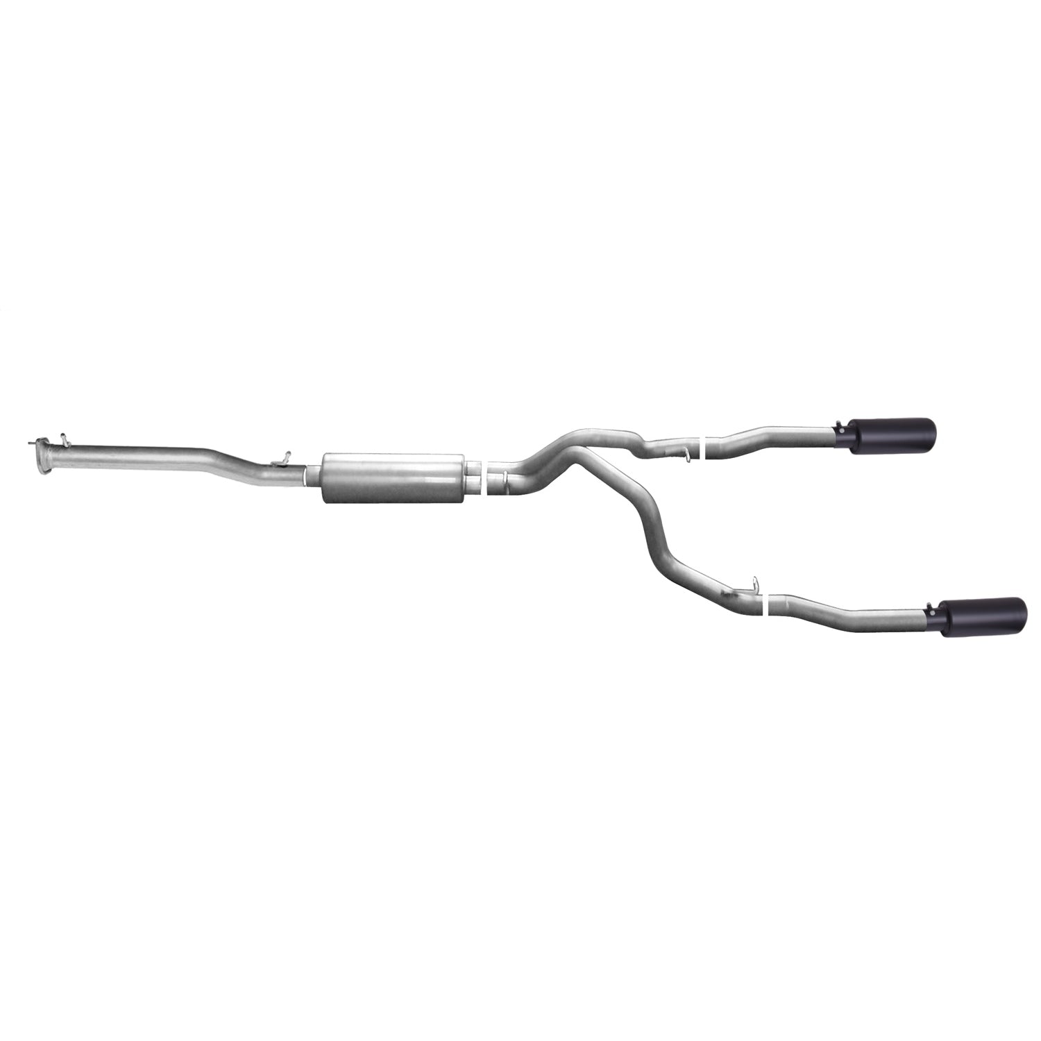 3in Cat-Back Dual Split Exhaust w/4in Tip <br> 14-18 Chevy Silverado 1500 GMC Sierra 1500 5.3L