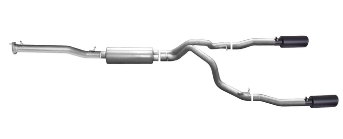 3in Cat-Back Dual Split Exhaust w/4in Tip <br> 14-18 Chevy Silverado 1500 GMC Sierra 1500 5.3L
