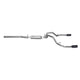 3.5in Cat-Back Dual Split Exhaust w/4in Tip <br> 14-18 Chevy Silverado 1500 GMC Sierra 1500 6.2L