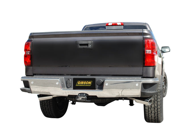 3in/2.25 in Cat-Back Dual Extreme Exhaust w/4in Tip <br> 14-18 Chevy Silverado 1500 GMC Sierra 1500 6.2L