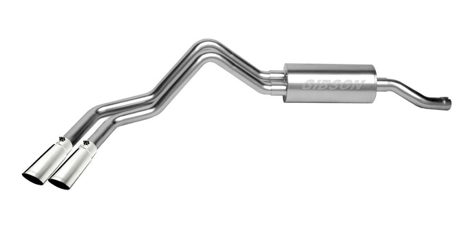 3in/2.25 in Cat-Back Dual Sport Exhaust w/3in Tip <br> 14-18 Chevy Silverado 1500 GMC Sierra 1500 6.2L