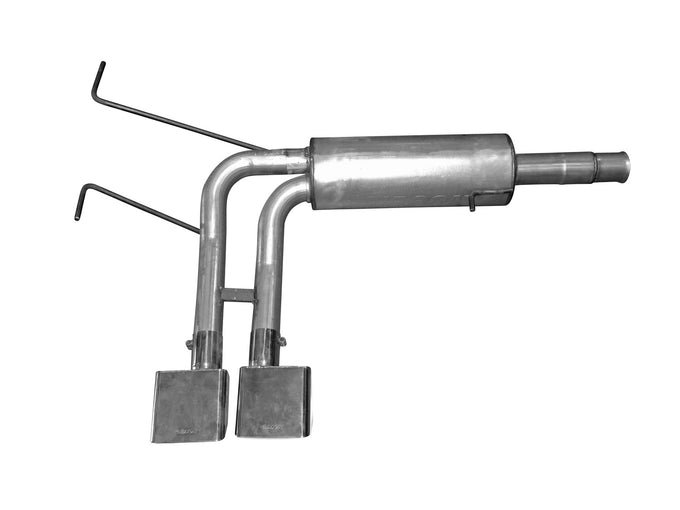 2.5in Cat-Back Super Truck Exhaust w/6in Tip <br> 10-18 Chevy Silverado 1500 GMC Sierra 1500 4.8L,5.3L
