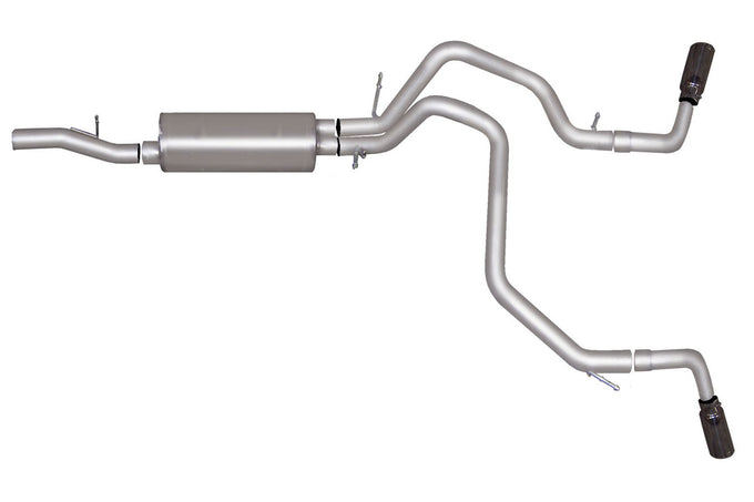 2.25in Cat-Back Dual Extreme Exhaust w/4in Tip <br> 15-20 Chevy Tahoe, GMC Yukon 5.3L