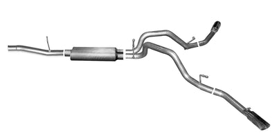 3in/2.25 in Cat-Back Dual Extreme Exhaust w/4in Tip <br> 14-20 Cadillac Escalade ESV GMC Yukon XL 6.2L