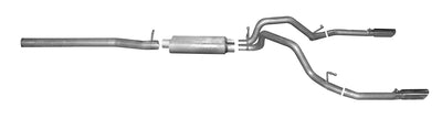 3.5in Cat-Back Dual Split Exhaust w/4in Tip <br> 14-20 Cadillac Escalade, 15-20 GMC Yukon 6.2L