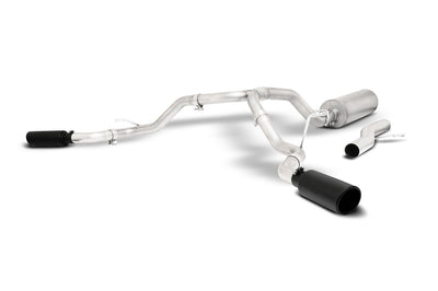 2.5in Cat-Back Dual Extreme Exhaust w/4in Tip <br> 21-23 GMC Yukon, 21-22 Chevy Tahoe 5.3L
