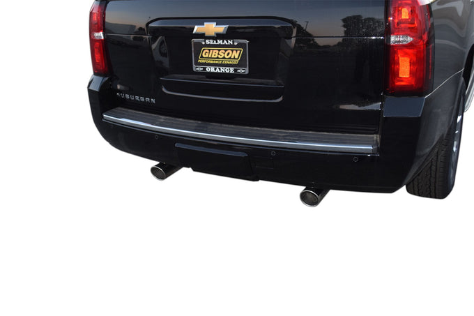 2.25in Cat-Back Dual Split Exhaust w/4in Tip <br> 15-20 Chevy Suburban, GMC Yukon XL 5.3L
