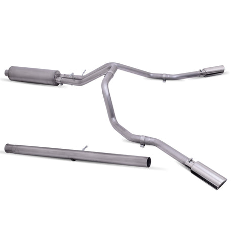3in-2.5in Cat-Back Dual Extreme Exhaust w/4in Tip <br> 19-25 Chevy Silverado GMC Sierra 1500 LTD Limited