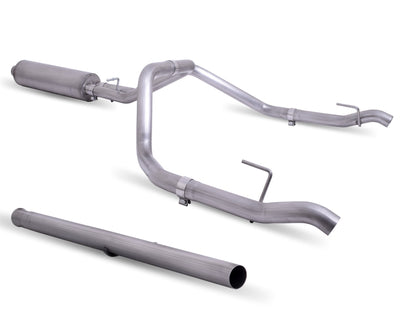 Cat-Back Dual Split Exhaust System, Stainless <br> 19-25 Chevy Silverado GMC Sierra 1500 LTD Limited