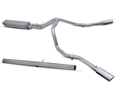 4in Cat-Back Dual Extreme Exhaust w/4in Tip <br> 19-25 Chevy Silverado GMC Sierra 1500 LTD Limited
