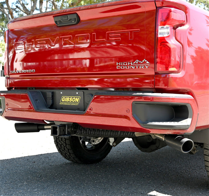 2.5in Cat-Back Dual Extreme Exhaust w/4in Tip <br> 21-26 GMC Sierra Chevy Silverado 2500 3500 HD 6.6L