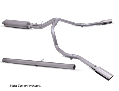 2.5in Cat-Back Dual Extreme Exhaust w/4in Tip <br> 21-26 GMC Sierra Chevy Silverado 2500 3500 HD 6.6L