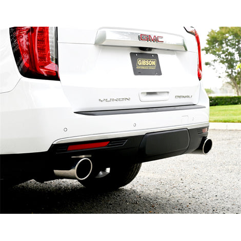 2.5in Cat-Back Dual Split Exhaust w/5in Tip <br> 21-25 GMC Yukon XL, Chevy Suburban 6.2L