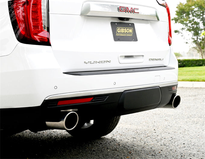 2.5in Cat-Back Dual Split Exhaust w/5in Tip <br> 21-26 GMC Yukon XL, Chevy Tahoe 5.3L