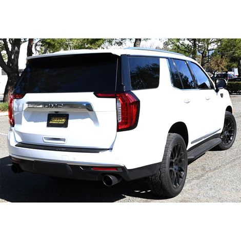 2.5in Cat-Back Dual Split Exhaust w/5in Tip <br> 21-26 GMC Yukon XL, Chevy Tahoe 5.3L