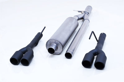 3/2.5in Stainless Cat-Back Dual Split Exhaust System <br> 24-25 Chevy Silverado GMC Sierra 1500 6.2L